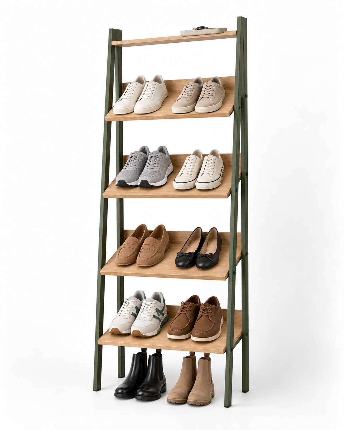 Leaning Shoe Library