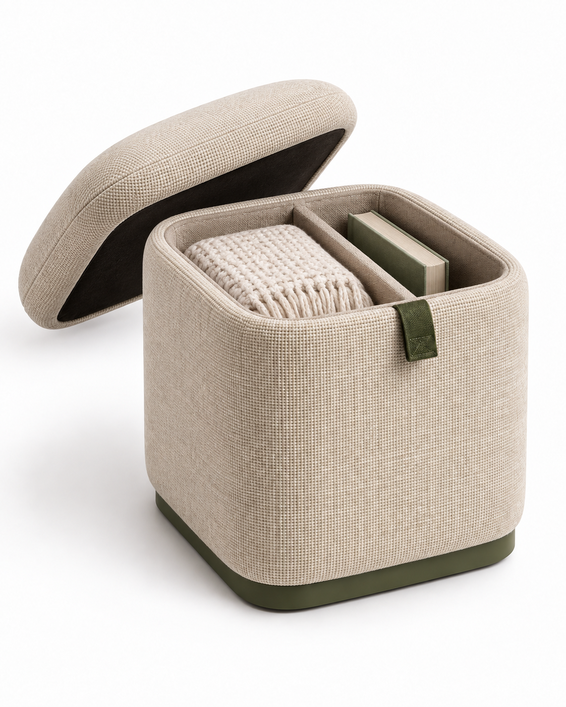 Soft-Lid Storage Stool