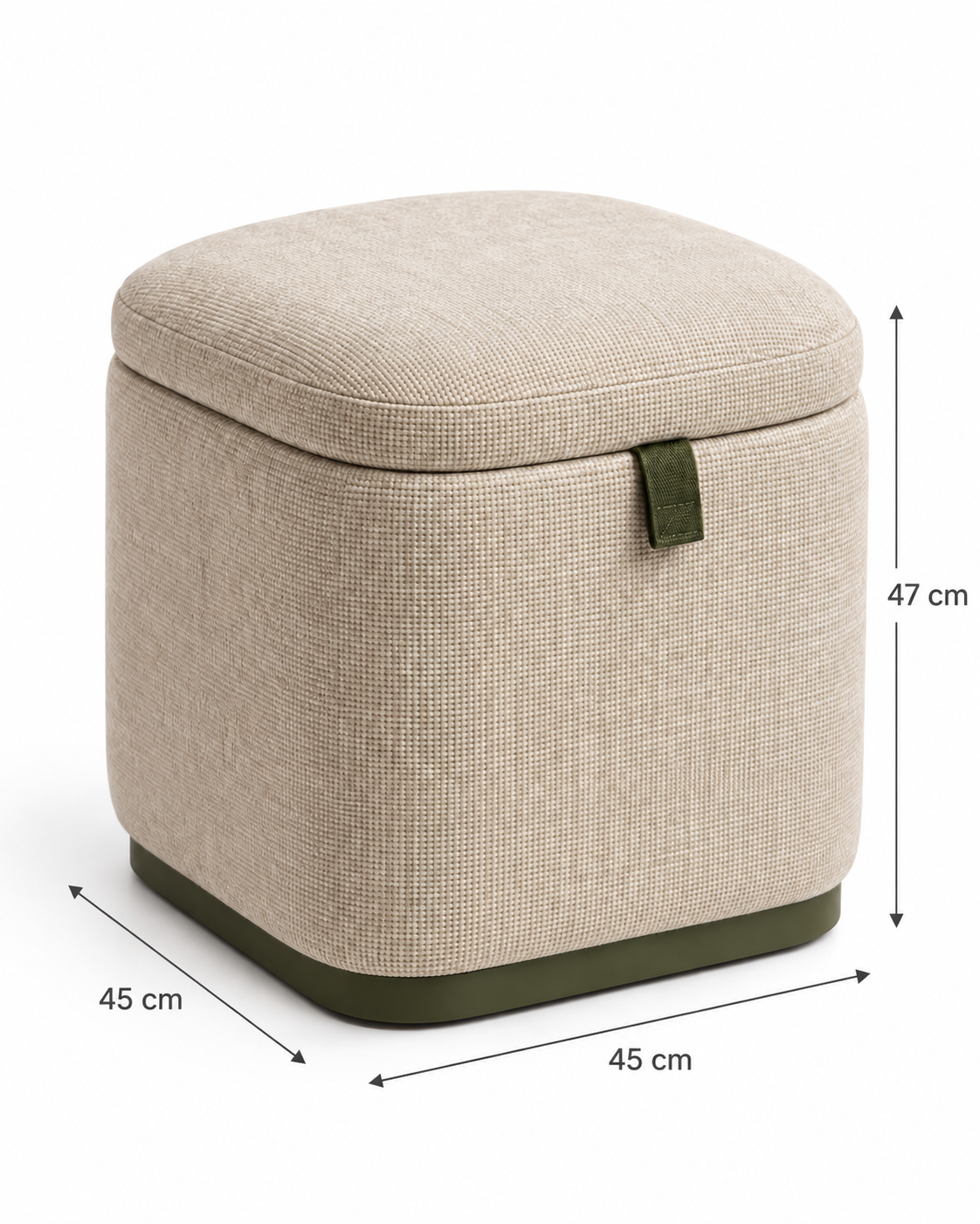 Soft-Lid Storage Stool