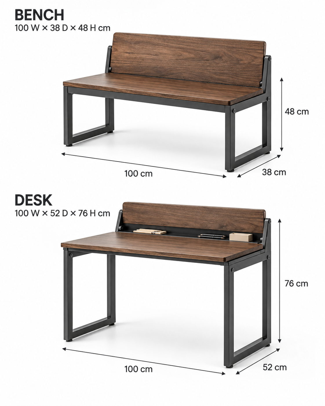 Bench-to-Desk Unit