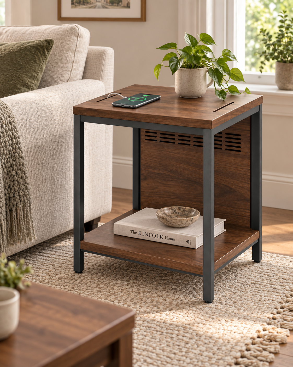 Cable-Keep Side Table