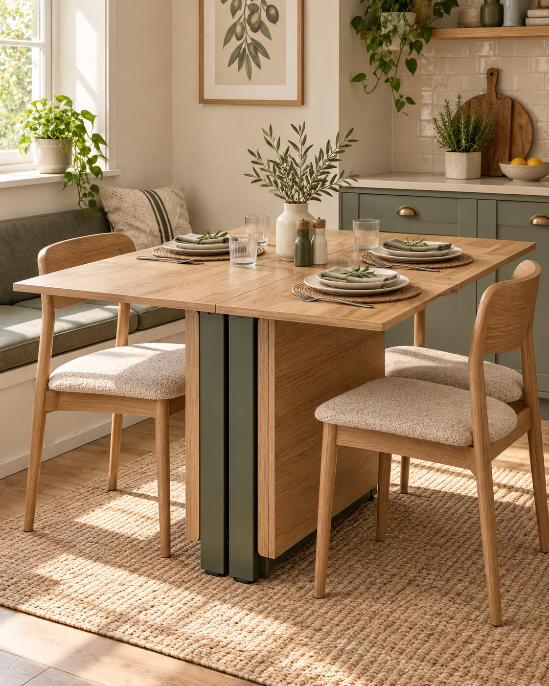 Fold-Away Dining Console